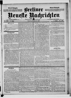 Berliner Neueste Nachrichten vom 10.12.1903