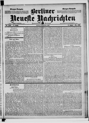 Berliner Neueste Nachrichten on Dec 11, 1903