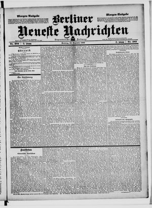 Berliner Neueste Nachrichten vom 13.12.1903