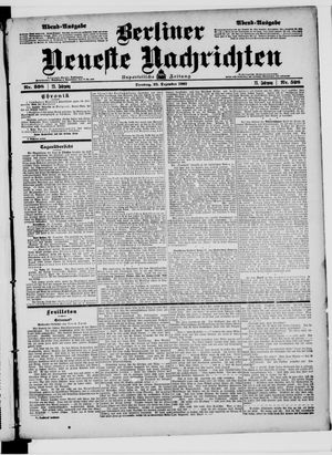 Berliner Neueste Nachrichten vom 22.12.1903