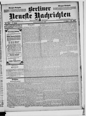 Berliner Neueste Nachrichten vom 25.12.1903