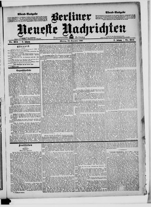 Berliner Neueste Nachrichten vom 28.12.1903