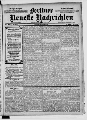 Berliner Neueste Nachrichten vom 30.12.1903