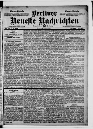 Berliner neueste Nachrichten on Apr 7, 1904