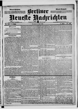 Berliner Neueste Nachrichten vom 09.04.1904