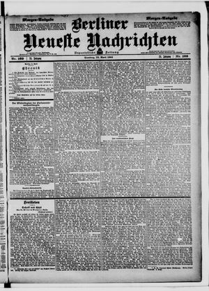 Berliner Neueste Nachrichten vom 12.04.1904