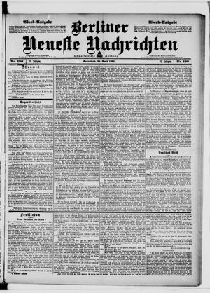 Berliner neueste Nachrichten on Apr 23, 1904