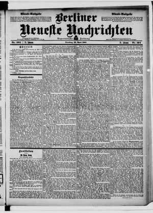 Berliner neueste Nachrichten on Apr 26, 1904