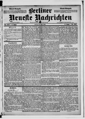 Berliner neueste Nachrichten on Apr 29, 1904