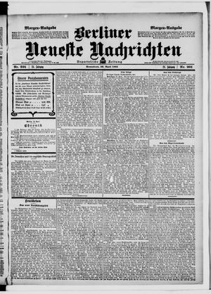 Berliner Neueste Nachrichten vom 30.04.1904