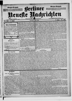 Berliner neueste Nachrichten on May 3, 1904