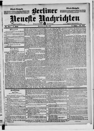 Berliner neueste Nachrichten on May 7, 1904