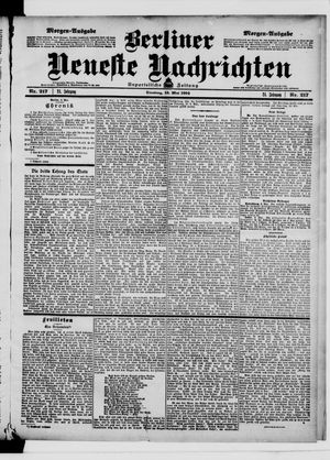 Berliner neueste Nachrichten vom 10.05.1904
