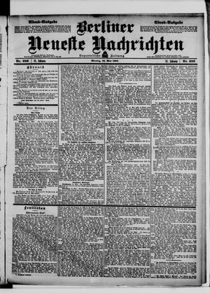 Berliner neueste Nachrichten vom 16.05.1904