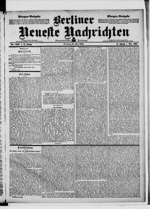 Berliner neueste Nachrichten on May 17, 1904