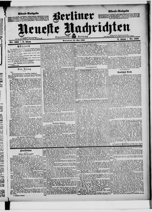Berliner neueste Nachrichten on May 21, 1904