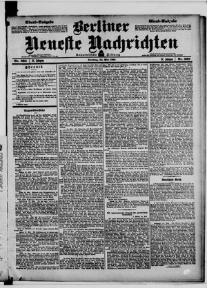 Berliner neueste Nachrichten on May 24, 1904