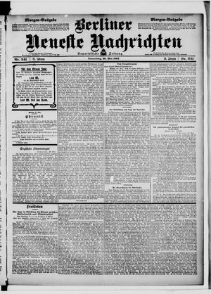 Berliner Neueste Nachrichten on May 26, 1904
