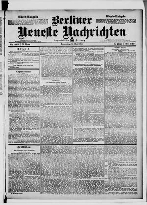 Berliner Neueste Nachrichten vom 26.05.1904