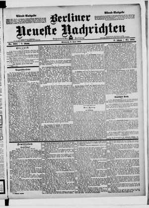 Berliner neueste Nachrichten on Jun 8, 1904