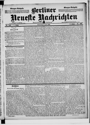 Berliner Neueste Nachrichten on Jun 9, 1904