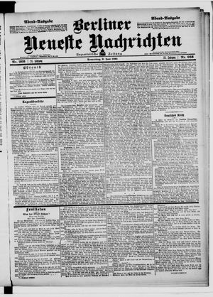 Berliner neueste Nachrichten on Jun 9, 1904
