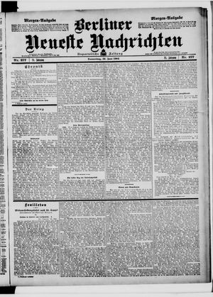 Berliner neueste Nachrichten vom 16.06.1904