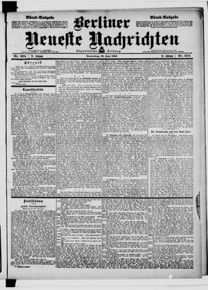 Berliner Neueste Nachrichten vom 16.06.1904