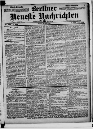 Berliner Neueste Nachrichten vom 20.06.1904