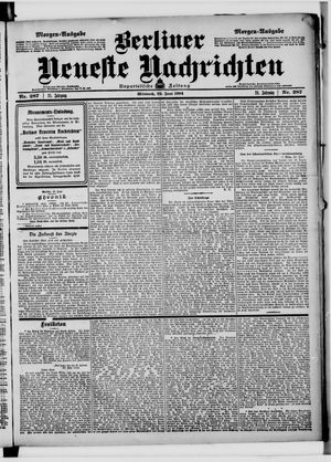 Berliner neueste Nachrichten vom 22.06.1904