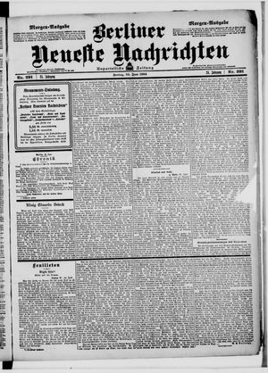 Berliner neueste Nachrichten vom 24.06.1904