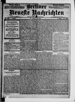 Berliner neueste Nachrichten vom 01.07.1904