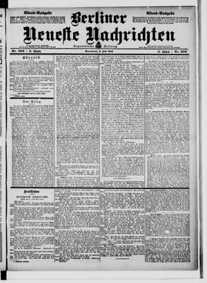 Berliner neueste Nachrichten vom 02.07.1904