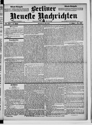 Berliner neueste Nachrichten on Jul 6, 1904