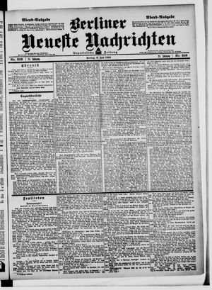 Berliner neueste Nachrichten on Jul 8, 1904