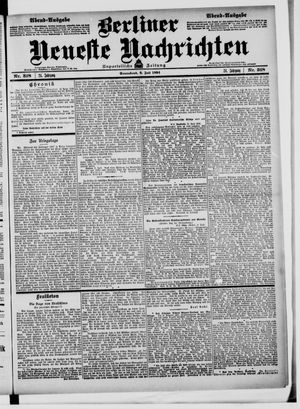Berliner neueste Nachrichten on Jul 9, 1904