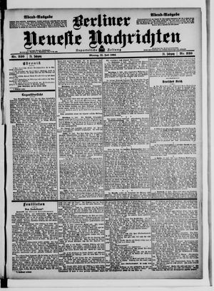 Berliner neueste Nachrichten on Jul 11, 1904
