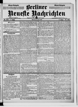 Berliner neueste Nachrichten on Jul 13, 1904