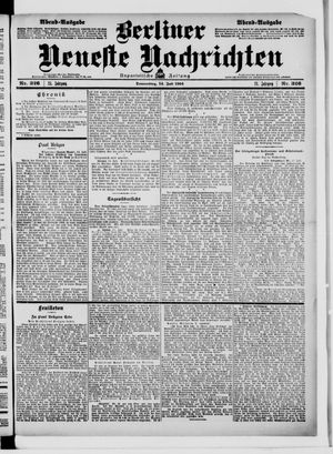 Berliner neueste Nachrichten vom 14.07.1904