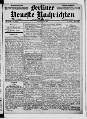 Berliner neueste Nachrichten vom 15.07.1904