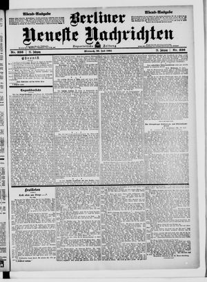 Berliner Neueste Nachrichten vom 20.07.1904