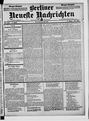 Berliner neueste Nachrichten vom 23.07.1904