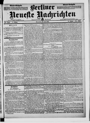 Berliner neueste Nachrichten on Jul 23, 1904