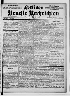 Berliner Neueste Nachrichten on Jul 26, 1904