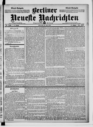 Berliner Neueste Nachrichten vom 27.07.1904