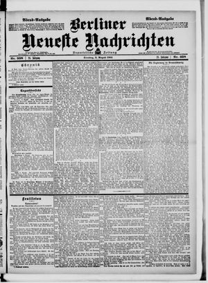 Berliner neueste Nachrichten vom 02.08.1904