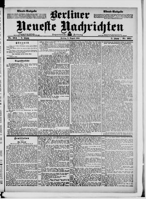 Berliner neueste Nachrichten vom 05.08.1904