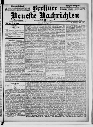 Berliner neueste Nachrichten vom 10.08.1904