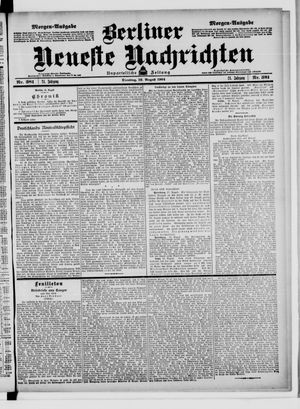 Berliner Neueste Nachrichten vom 16.08.1904
