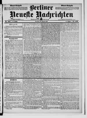 Berliner neueste Nachrichten vom 16.08.1904